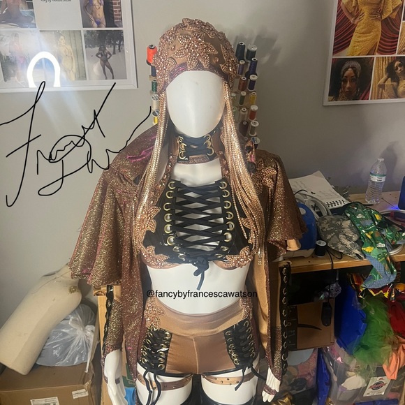 😍Handmade Fancy By Francesca Watson designer costume wrestling dance outfit - Picture 3 of 12
